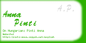 anna pinti business card